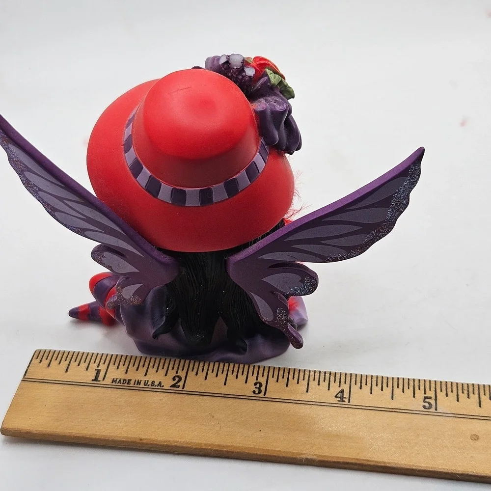 Hatterific It's Not the Age It's the Attitude Red Hat Purple Wings Fairy